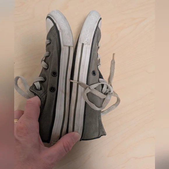 Converse Green Canvas Sneakers - Picture 7 of 9